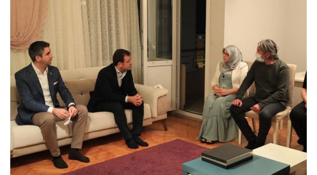 Ekrem İmamoğlundan HDPli Hüda Kayaya taziye ziyareti