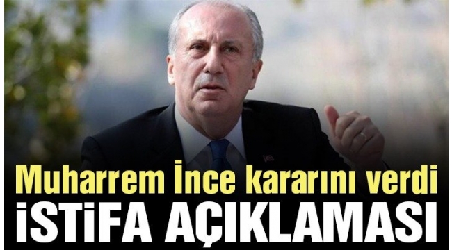 MUHARREM İNCE 'SARAYIN ÇIRAKLARI CHP İÇİNDE'