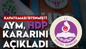 AYMden HDP kararı