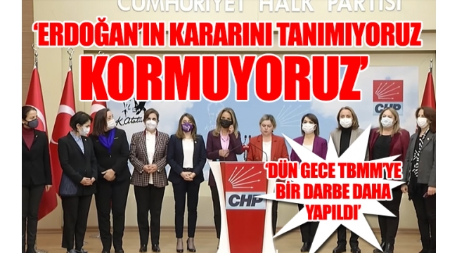 CHPli kadın yöneticilerden İstanbul Sözleşmesi açıklaması