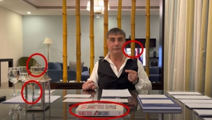 Sedat Peker'in masasında bu sefer Yılmaz Özdil'in kitabı vardı. Masadaki fenerden yere düşen yüzüğün sırrı