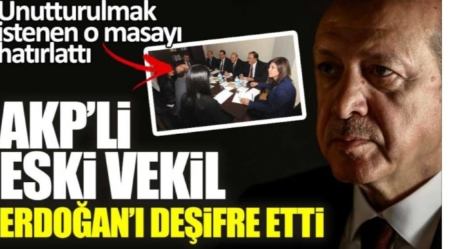 AKPli eski vekil Erdoğanı deşifre etti! Bu fotoğrafı hatırlatıp o soruyu sordu...