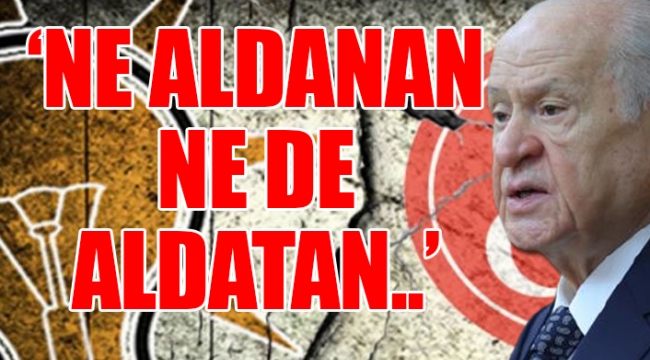 Bahçeliden Erdoğana taş