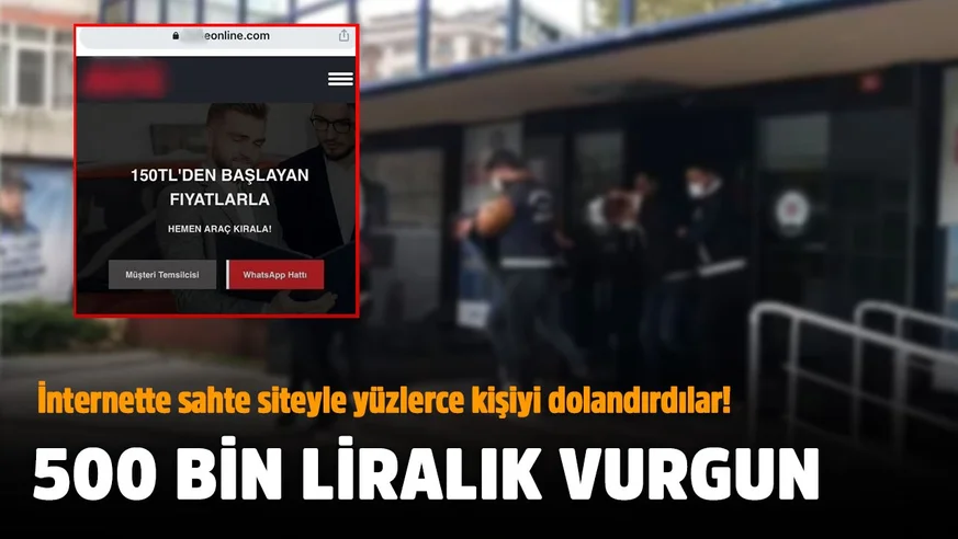 İnternette sahte siteyle yüzlerce kişiyi dolandırdılar!
