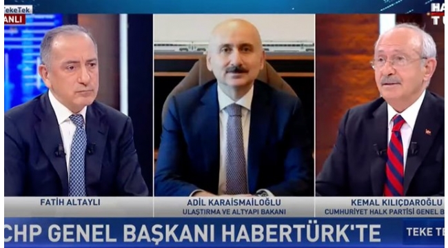 Kılıçdaroğlundan, konuk olduğu yayına TBMM Başkanı ve Ulaştırma Bakanının bağlanmasına yanıt: Sarayı da bağlayın!