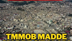 TMMOB'tan iktidara 'yeniden inşa süreci' ile ilgili dikkat çeken çağrısı