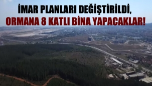 Yaparsa AK Parti Yapar !İmar planları değiştirildi, ormana 8 katlı bina yapacaklar!