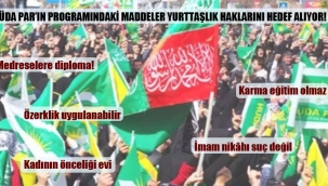 HÜDA PAR'ın programındaki maddeler yurttaşlık haklarını hedef alıyor!