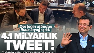 CHP İstanbul Milletvekili Özgür Karabat'tan 4.1 milyarlık tweet! Ekrem İmamoğlu'nun ihale kıyağına diyeti böyle ödüyor.