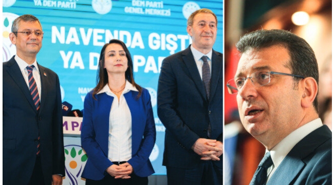 DEM PARTİSİ ,İMAMOĞLU İLE ANLAŞTI VE İSTANBUL İBB'DE ADAY ÇIKARTMIYOR !