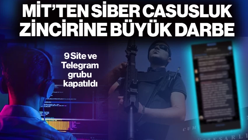 MİT’ten Siber Casusluk Zincirine Büyük Darbe! Ağ Çökertildi, 9 Site ve Telegram Grubu Kapatıldı, Para Transfer Ağı Ortaya Çıktı