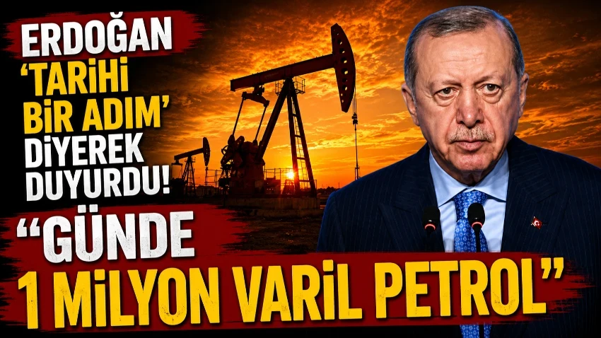 Erdoğan duyurdu! Irak'tan Türkiye'ye günlük 1 milyon varil petrol geliyor